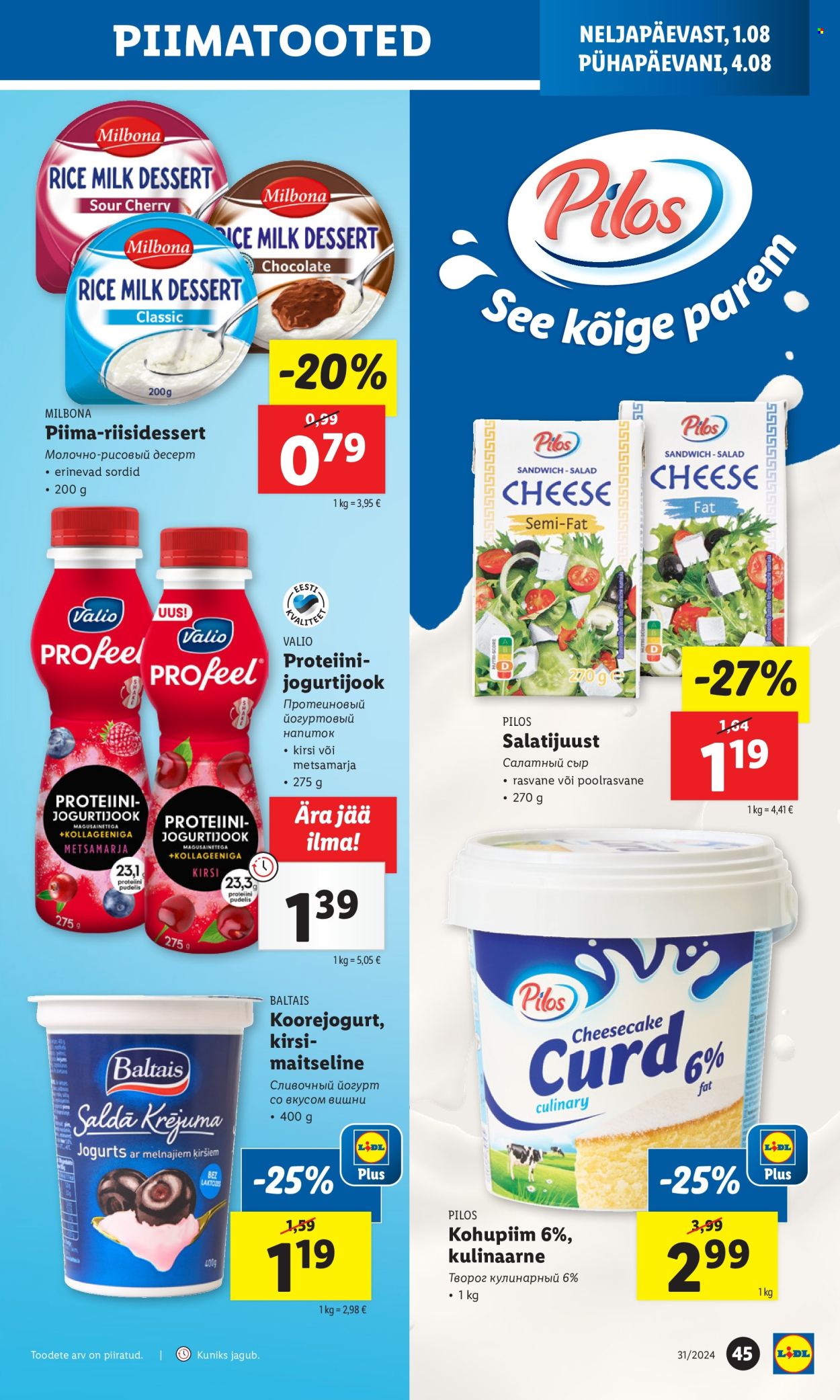 Lidl kliendileht - 29.07.2024 - 04.08.2024. Lehekülg 45