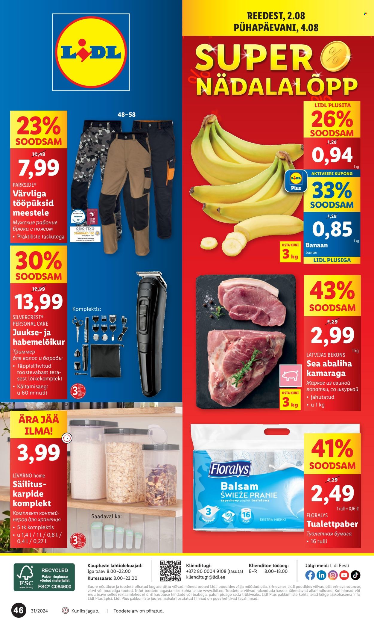 Lidl kliendileht - 29.07.2024 - 04.08.2024. Lehekülg 46
