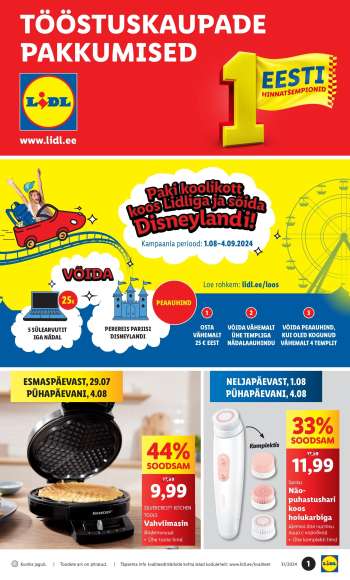 Kaupluse Lidl kliendileht - 29.07.2024 - 04.08.2024.