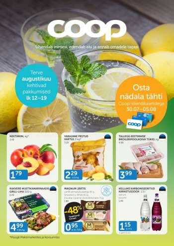 Kaupluse Coop kliendileht - 30.07.2024 - 05.08.2024.