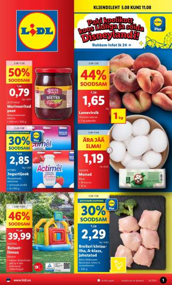Kaupluse Lidl kliendileht - 05.08.2024 - 11.08.2024.
