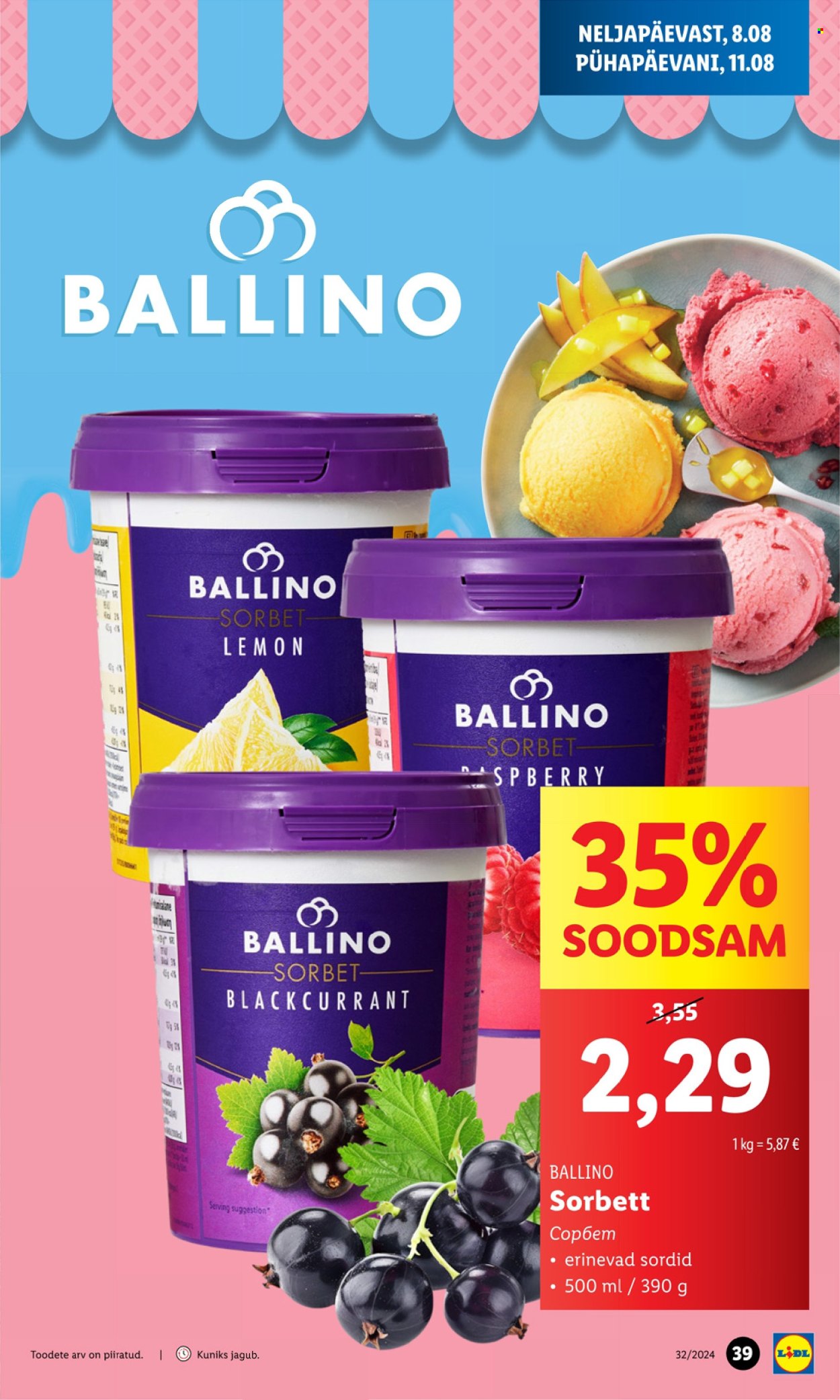Lidl kliendileht - 05.08.2024 - 11.08.2024. Lehekülg 39