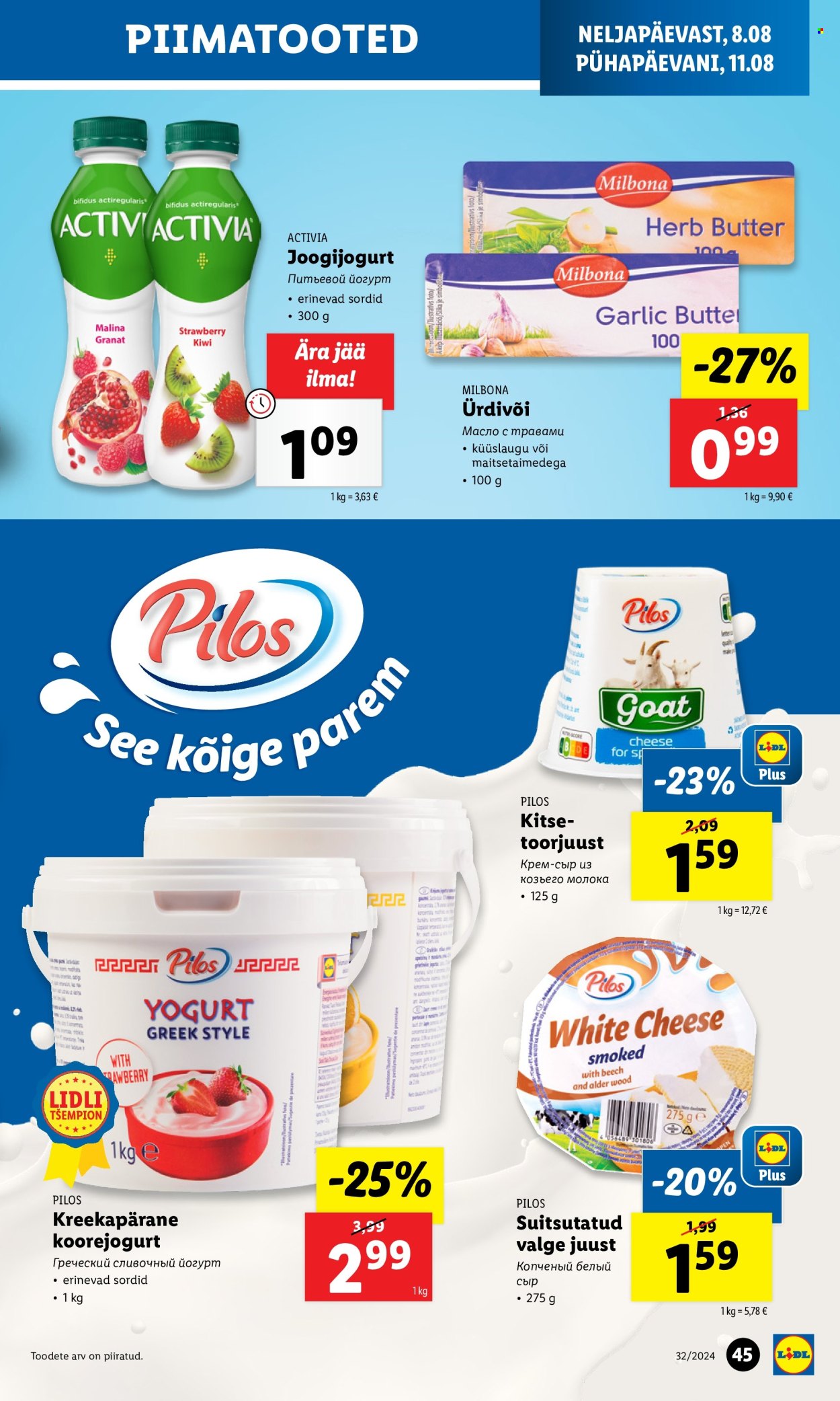 Lidl kliendileht - 05.08.2024 - 11.08.2024. Lehekülg 45