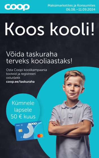 Kaupluse Coop kliendileht - 06.08.2024 - 11.09.2024.