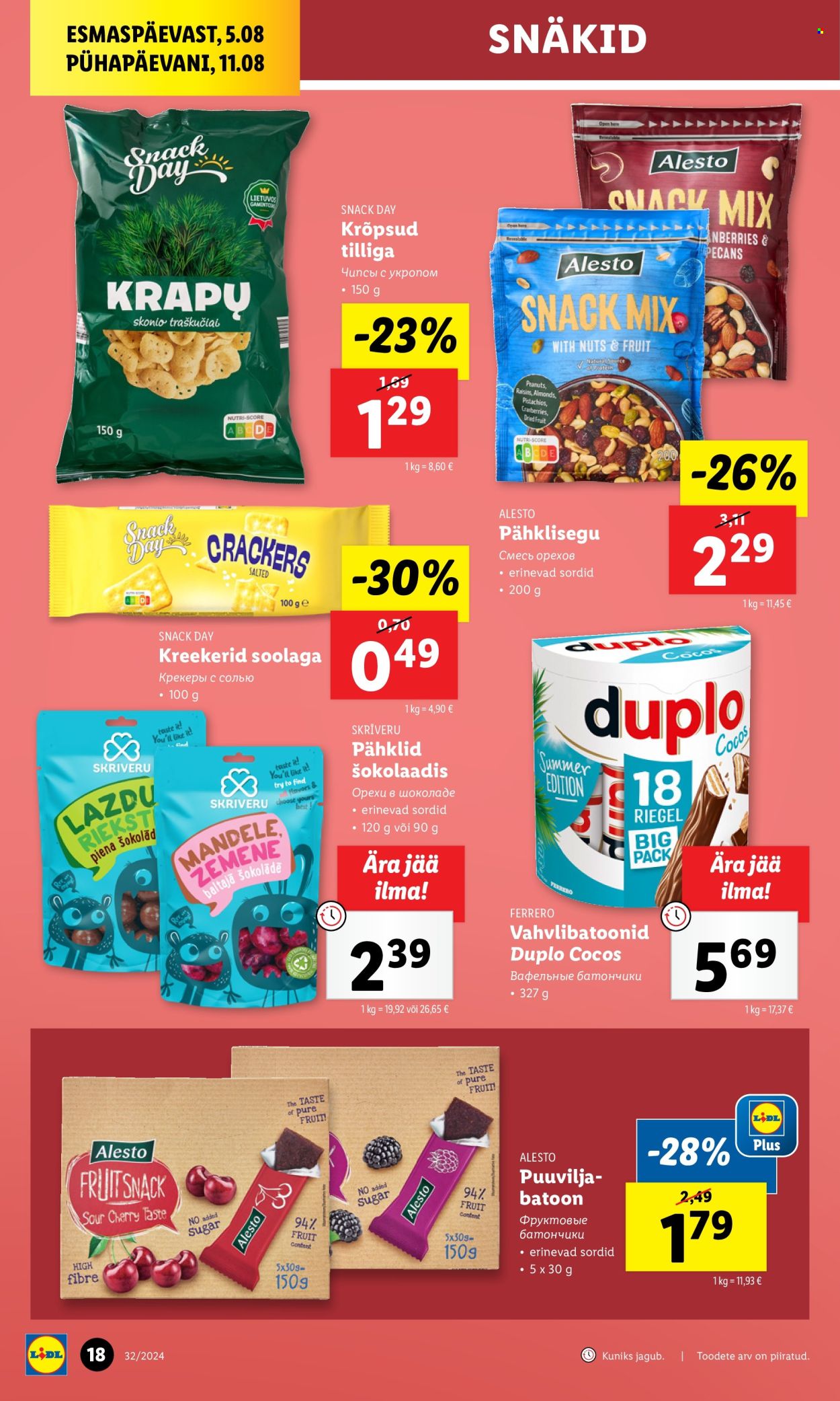 Lidl kliendileht - 08.08.2024 - 11.08.2024. Lehekülg 18