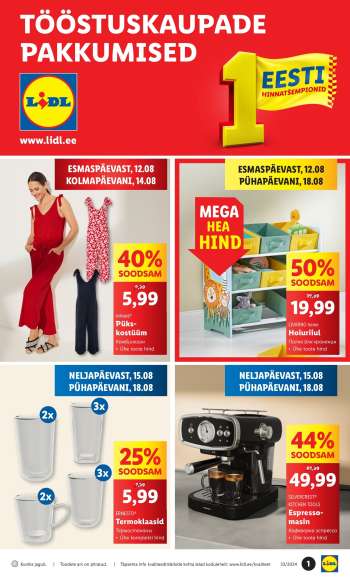 Kaupluse Lidl kliendileht - 12.08.2024 - 18.08.2024.