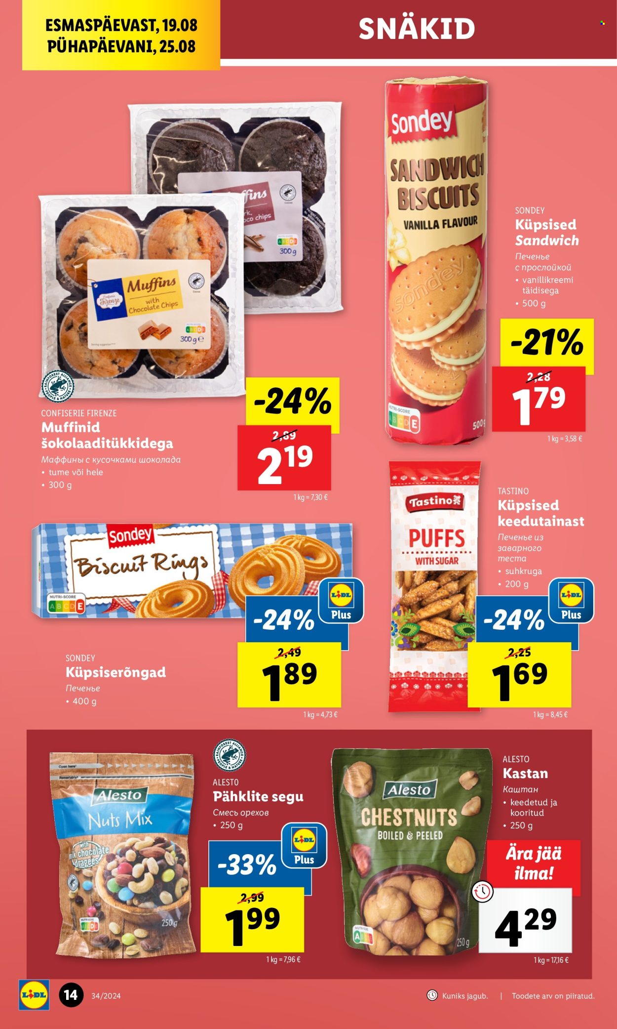 Lidl kliendileht - 19.08.2024 - 25.08.2024. Lehekülg 14