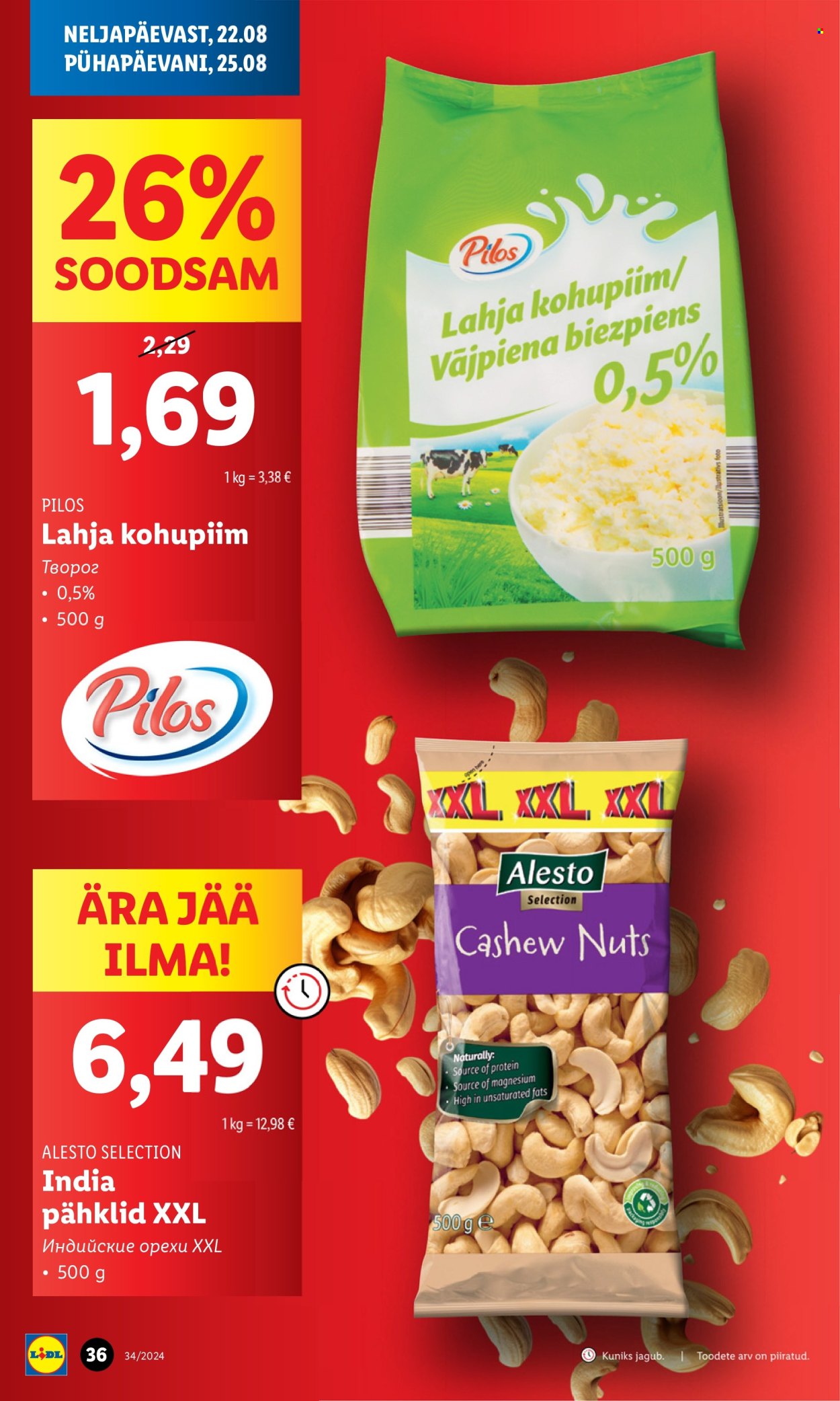 Lidl kliendileht - 19.08.2024 - 25.08.2024. Lehekülg 36