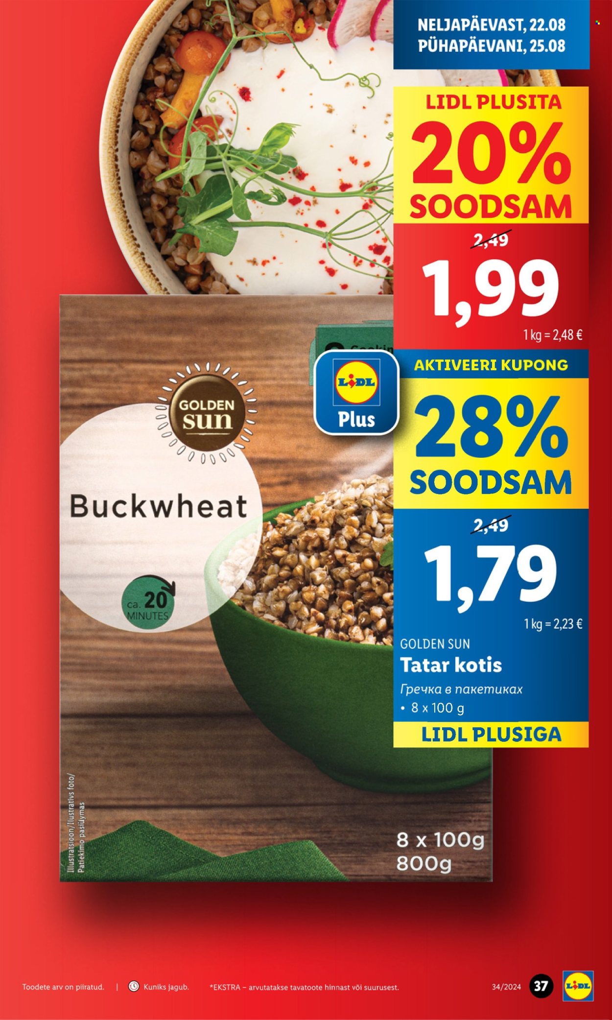 Lidl kliendileht - 19.08.2024 - 25.08.2024. Lehekülg 37