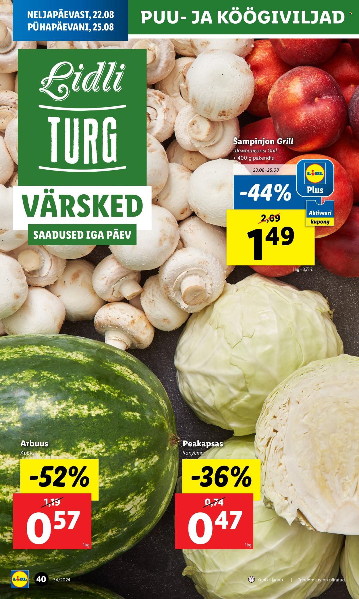 Lidl kliendileht - 19.08.2024 - 25.08.2024. Lehekülg 40