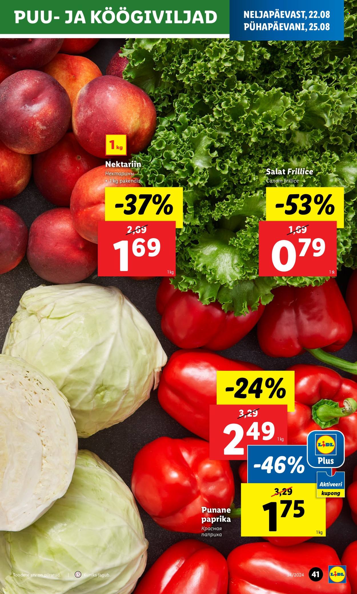 Lidl kliendileht - 19.08.2024 - 25.08.2024. Lehekülg 41