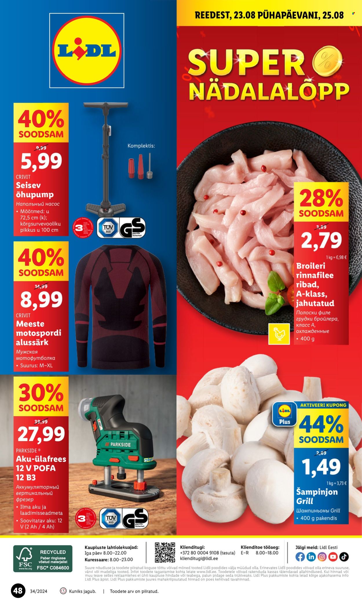 Lidl kliendileht - 19.08.2024 - 25.08.2024. Lehekülg 48
