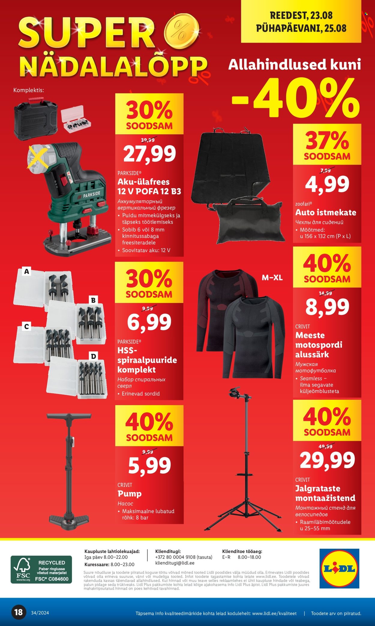 Lidl kliendileht - 19.08.2024 - 25.08.2024. Lehekülg 18