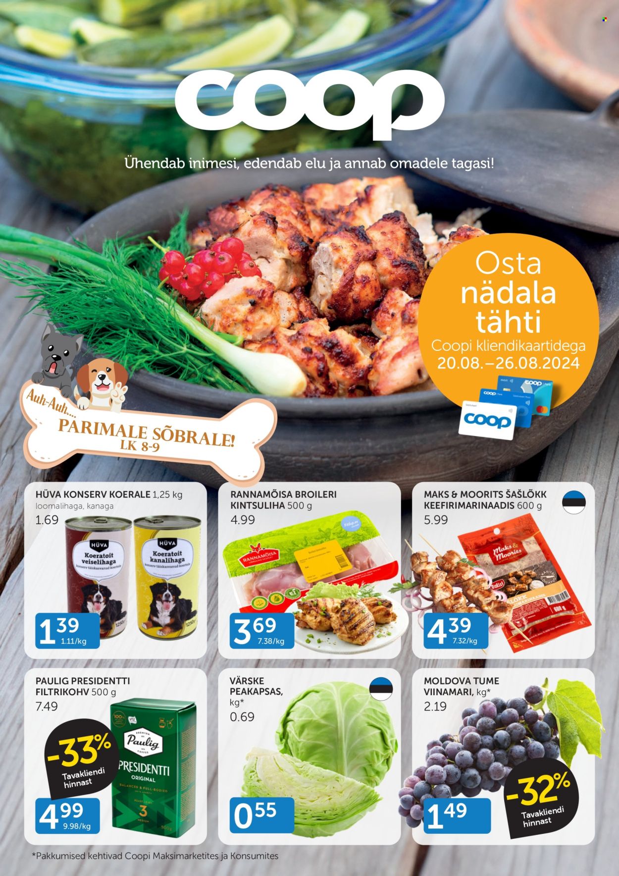 Coop kliendileht - 20.08.2024 - 26.08.2024. Lehekülg 1