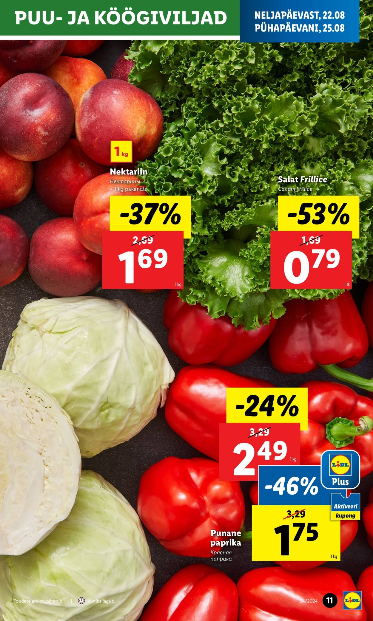 Lidl kliendileht - 22.08.2024 - 25.08.2024. Lehekülg 11