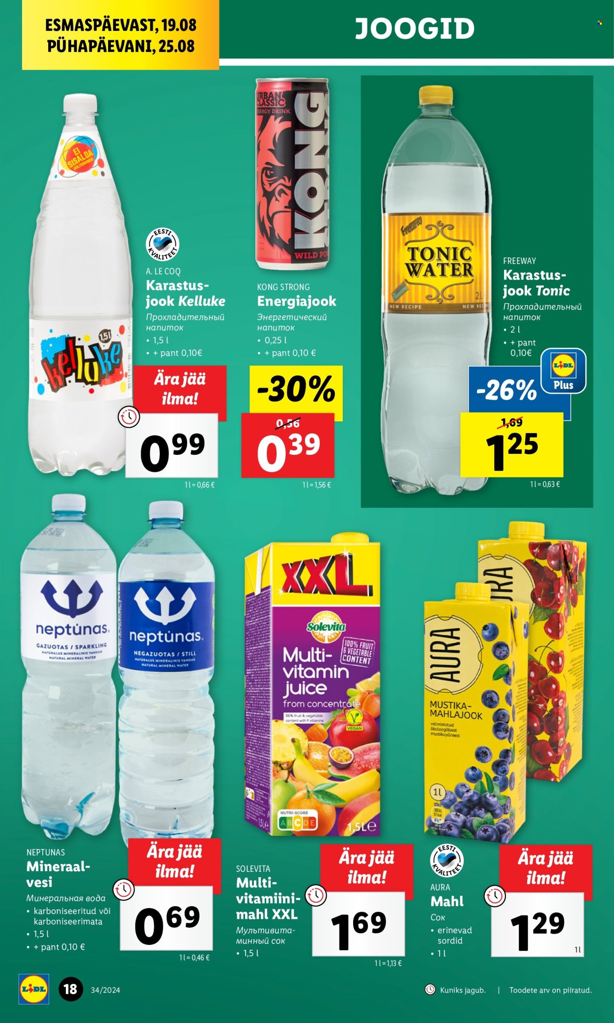 Lidl kliendileht - 22.08.2024 - 25.08.2024. Lehekülg 18