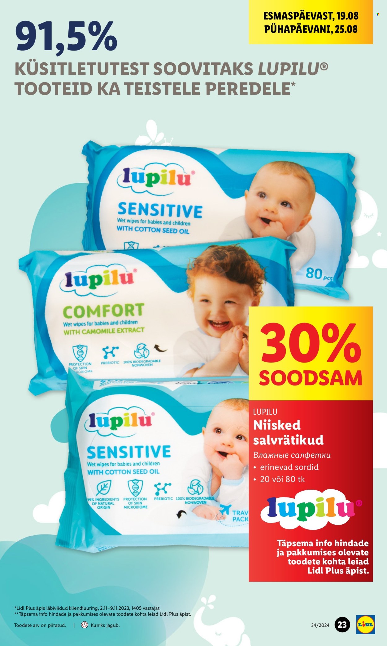 Lidl kliendileht - 22.08.2024 - 25.08.2024. Lehekülg 23