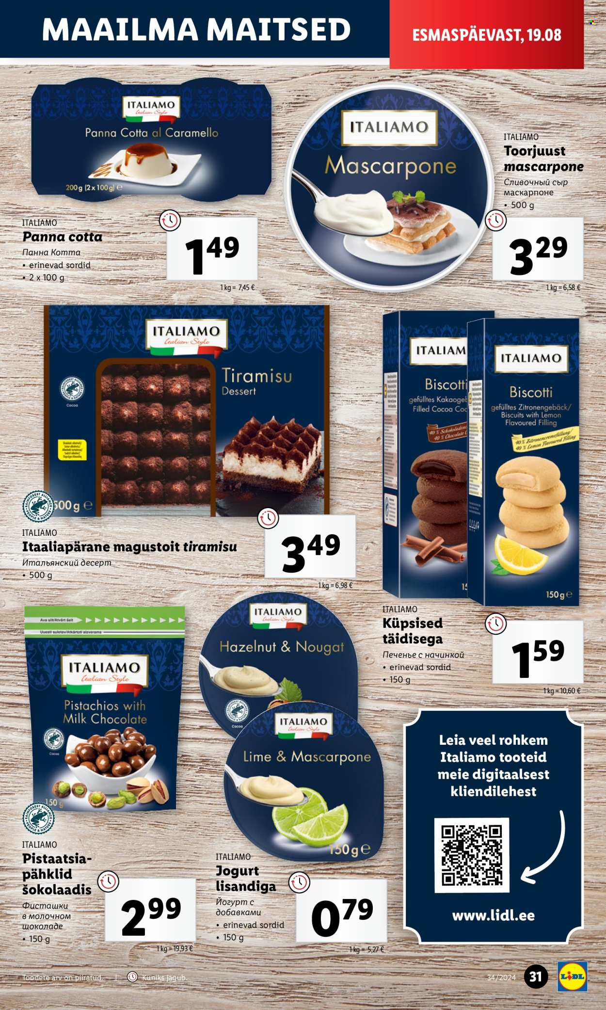 Lidl kliendileht - 22.08.2024 - 25.08.2024. Lehekülg 31