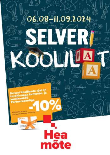 Kaupluse Selver kliendileht - 06.08.2024 - 11.09.2024.