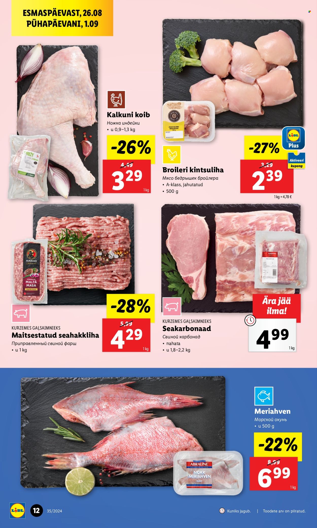 Lidl kliendileht - 26.08.2024 - 01.09.2024. Lehekülg 12