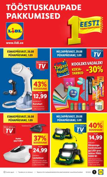 Kaupluse Lidl kliendileht - 26.08.2024 - 01.09.2024.