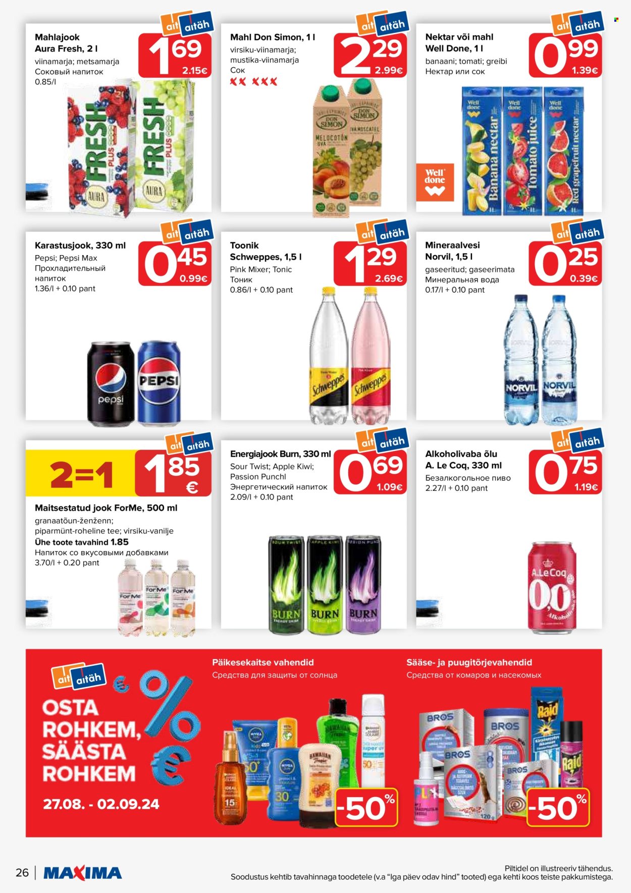 Maxima kliendileht - 27.08.2024 - 02.09.2024. Lehekülg 26