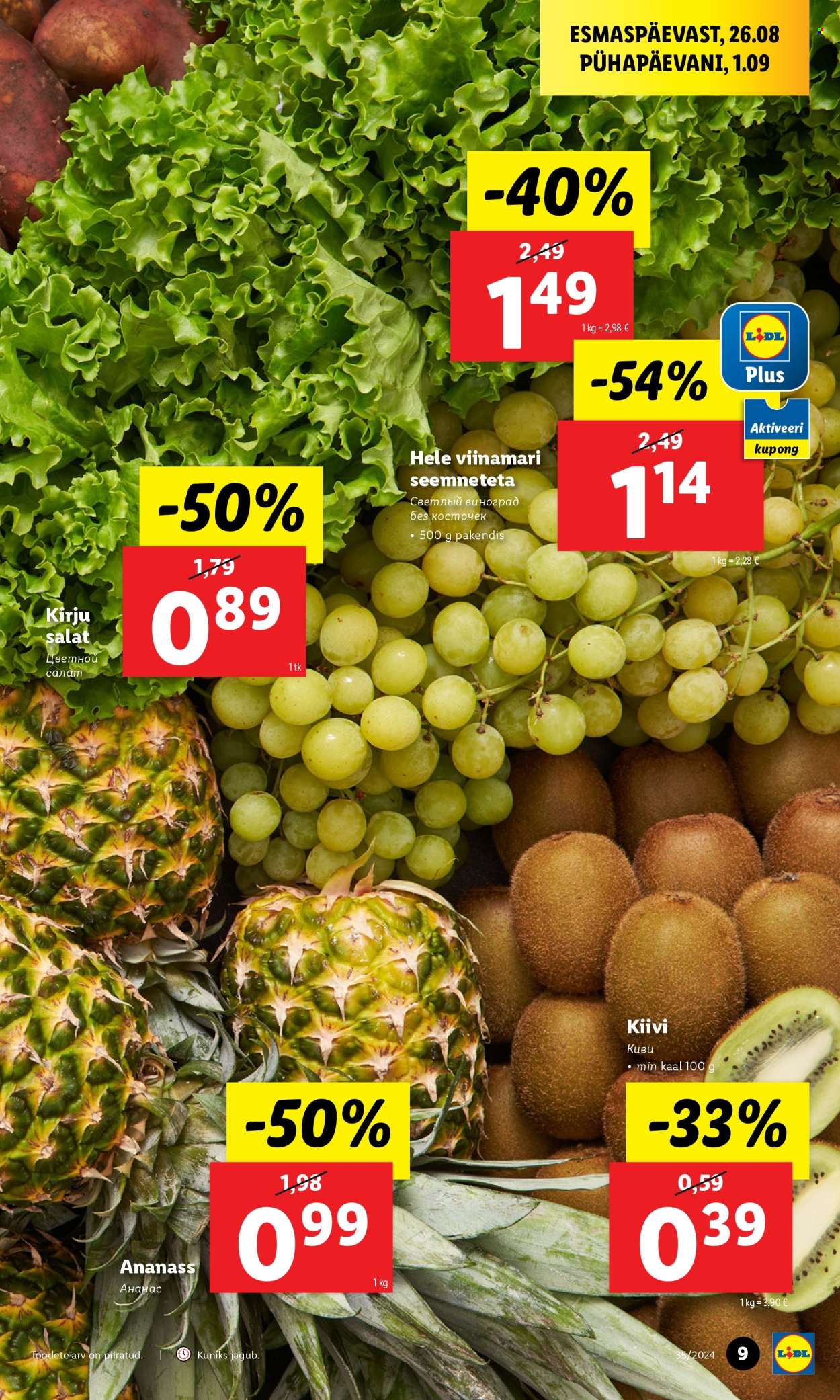 Lidl kliendileht - 30.08.2024 - 01.09.2024. Lehekülg 9