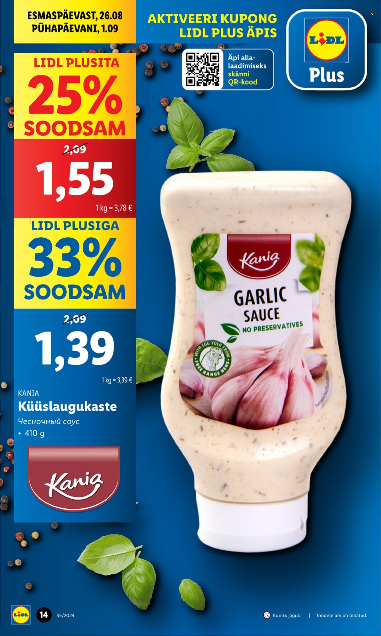 Lidl kliendileht - 30.08.2024 - 01.09.2024. Lehekülg 14