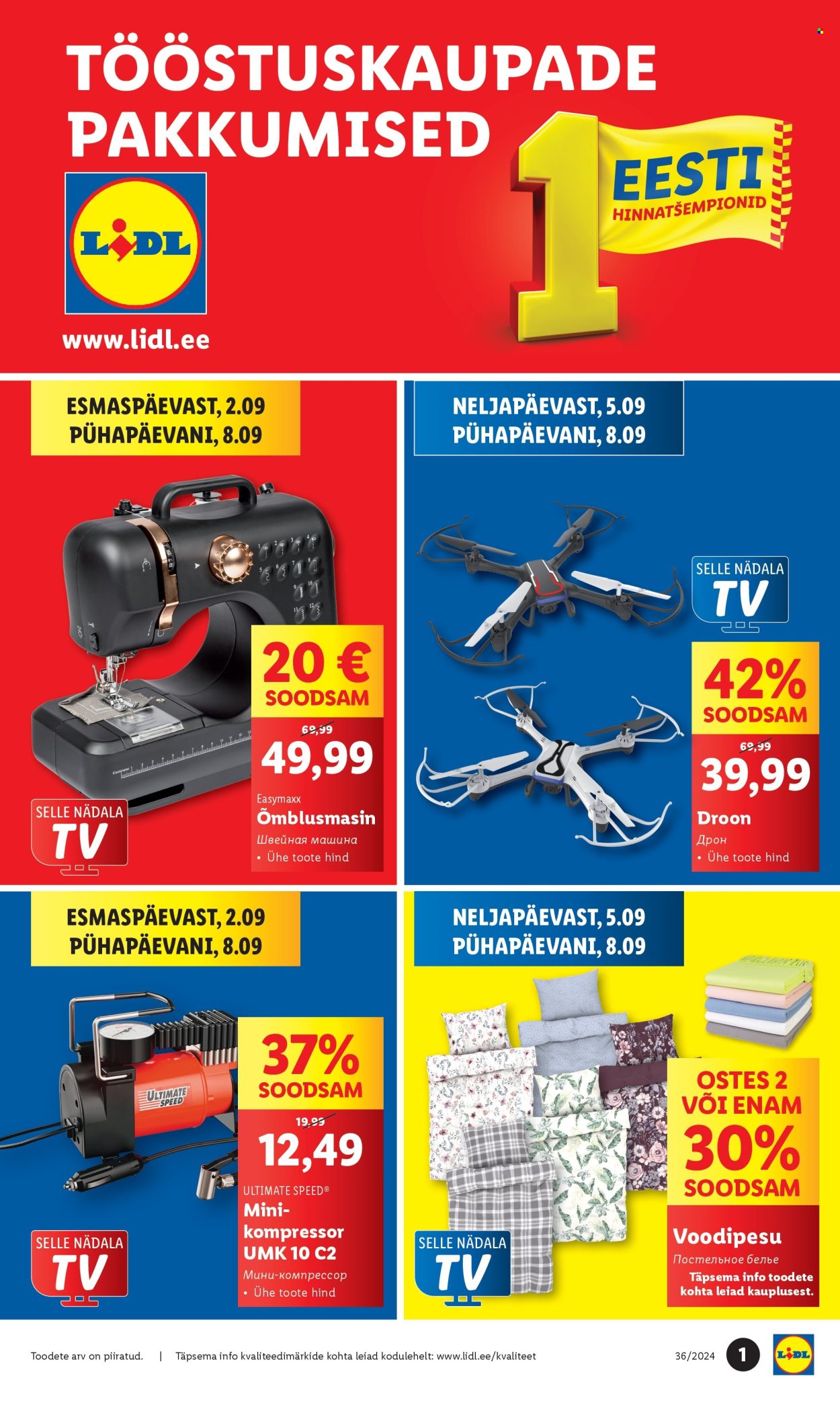 Lidl kliendileht - 02.09.2024 - 08.09.2024. Lehekülg 1