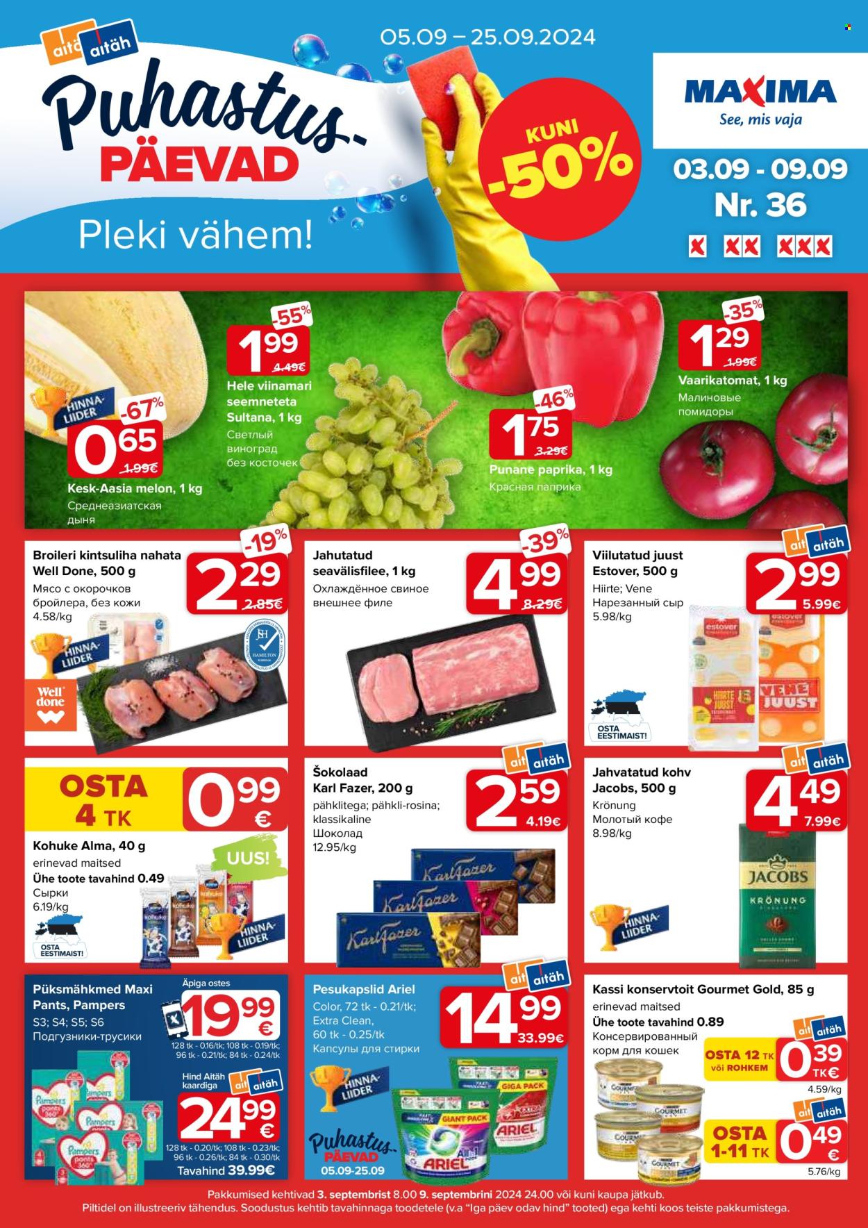 Maxima kliendileht - 03.09.2024 - 09.09.2024. Lehekülg 1
