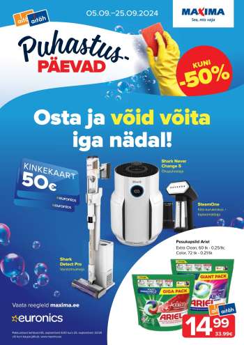 Kaupluse Maxima kliendileht - 05.09.2024 - 25.09.2024.