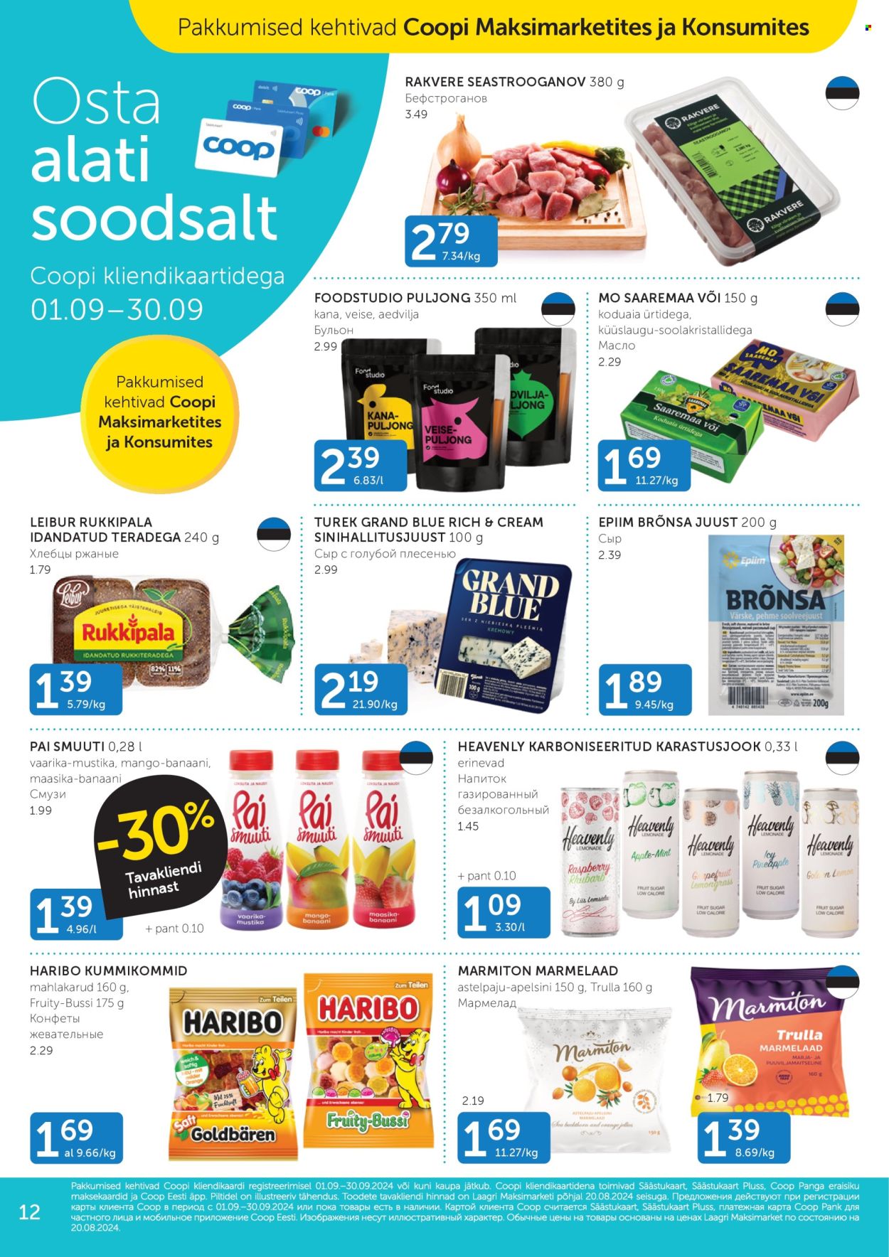 Coop kliendileht - 03.09.2024 - 09.09.2024. Lehekülg 12