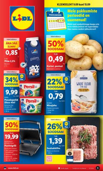 Kaupluse Lidl kliendileht - 09.09.2024 - 15.09.2024.