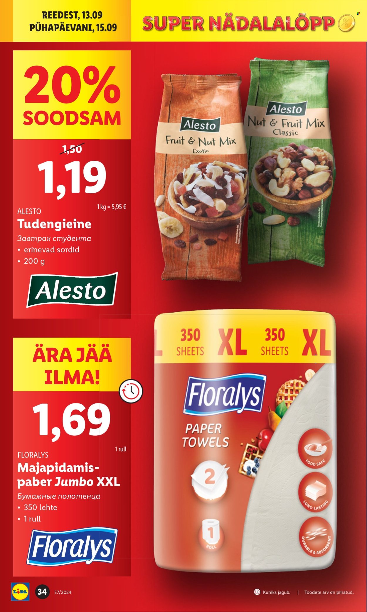Lidl kliendileht - 09.09.2024 - 15.09.2024. Lehekülg 34