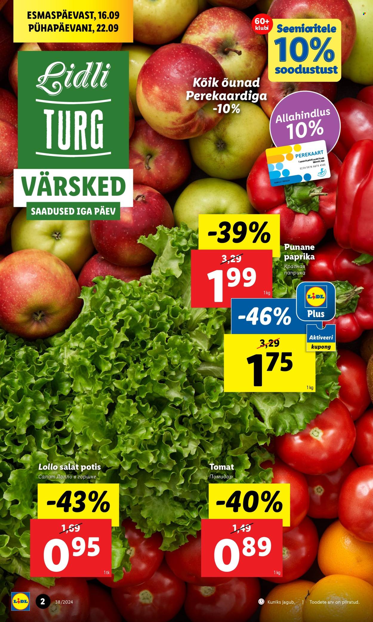 Lidl kliendileht - 16.09.2024 - 22.09.2024. Lehekülg 2
