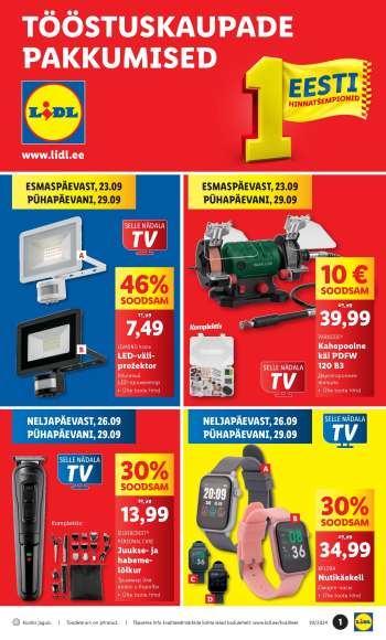 Kaupluse Lidl kliendileht - 23.09.2024 - 29.09.2024.