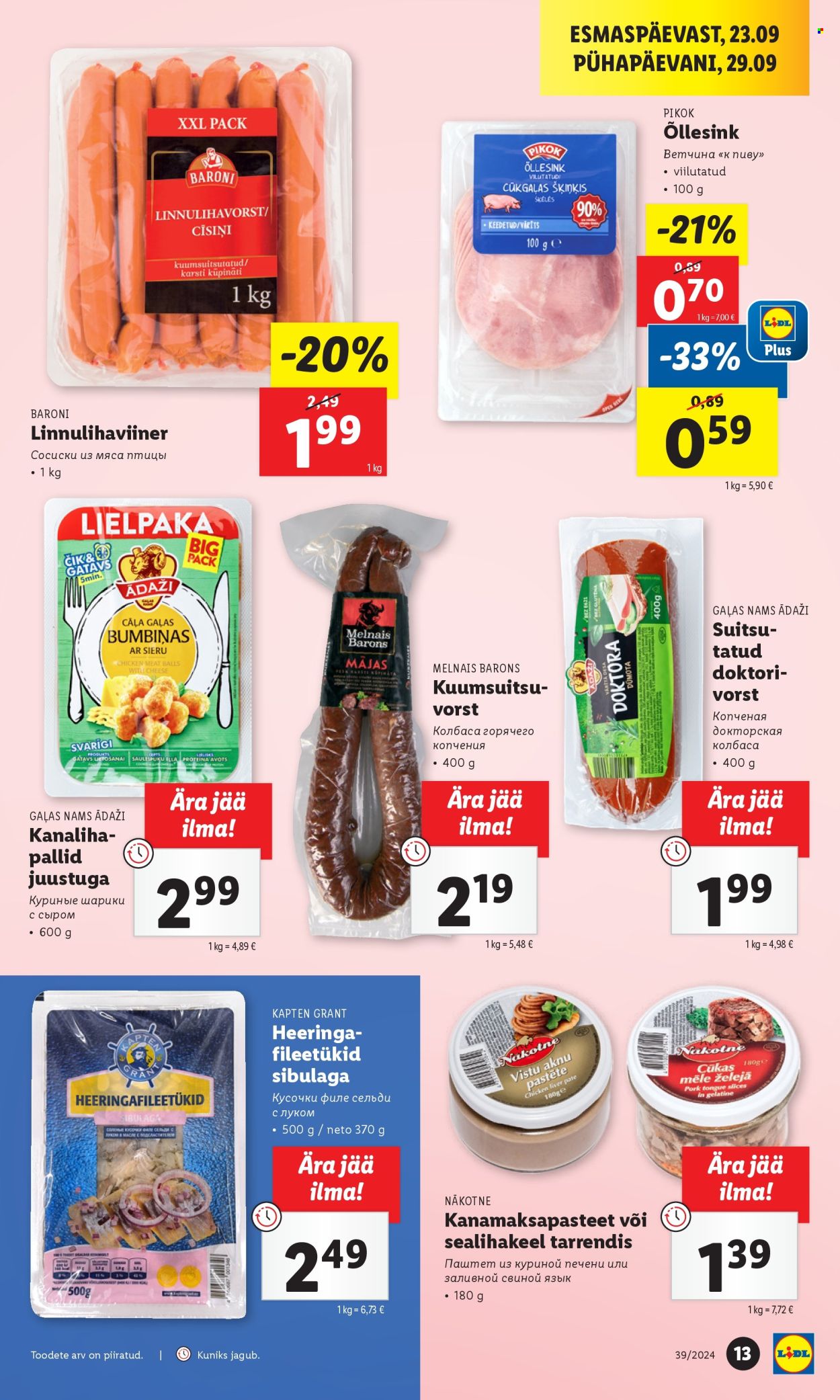 Lidl kliendileht - 23.09.2024 - 29.09.2024. Lehekülg 13