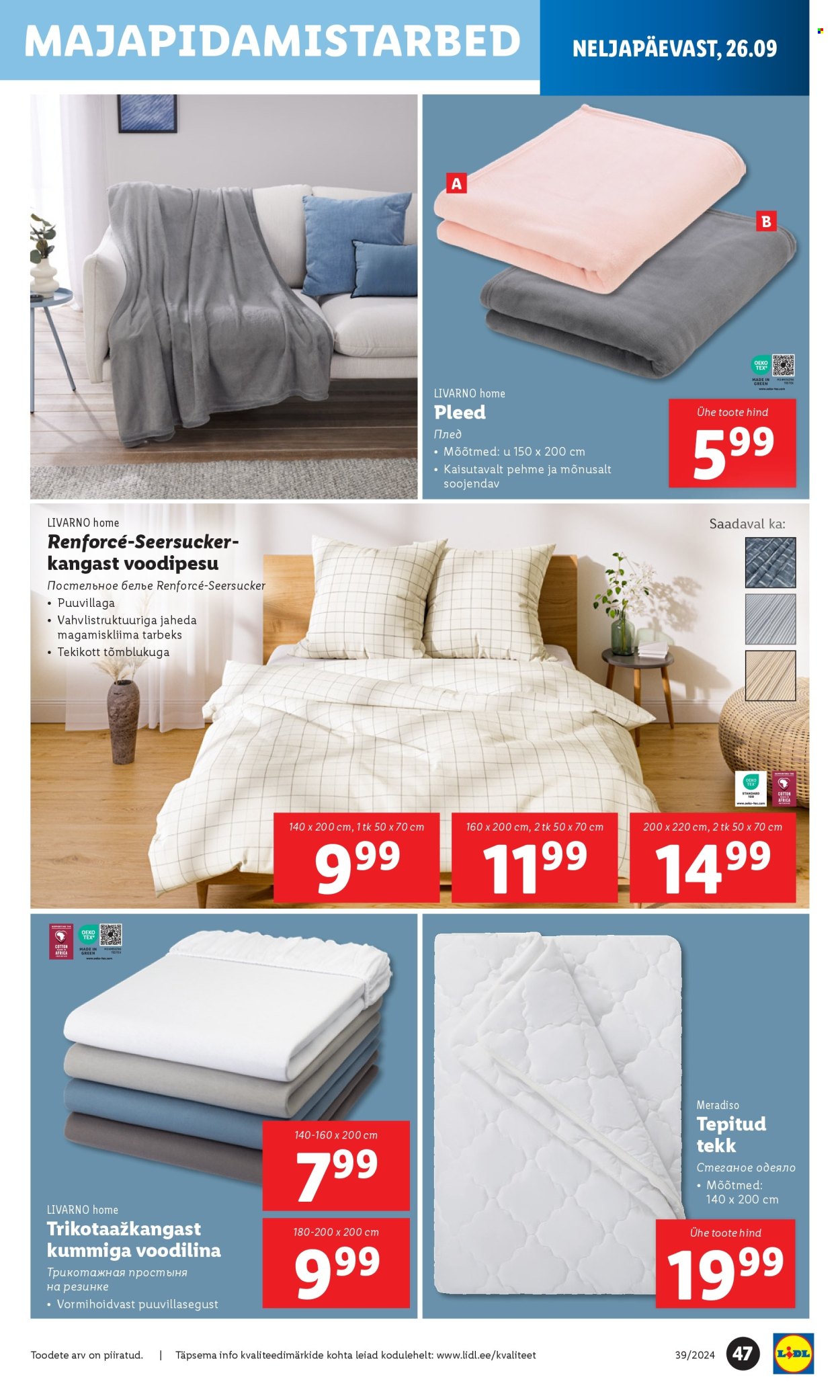 Lidl kliendileht - 23.09.2024 - 29.09.2024. Lehekülg 47