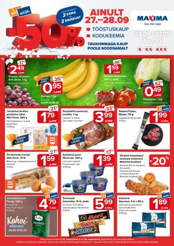 Kaupluse Maxima kliendileht - 24.09.2024 - 30.09.2024.