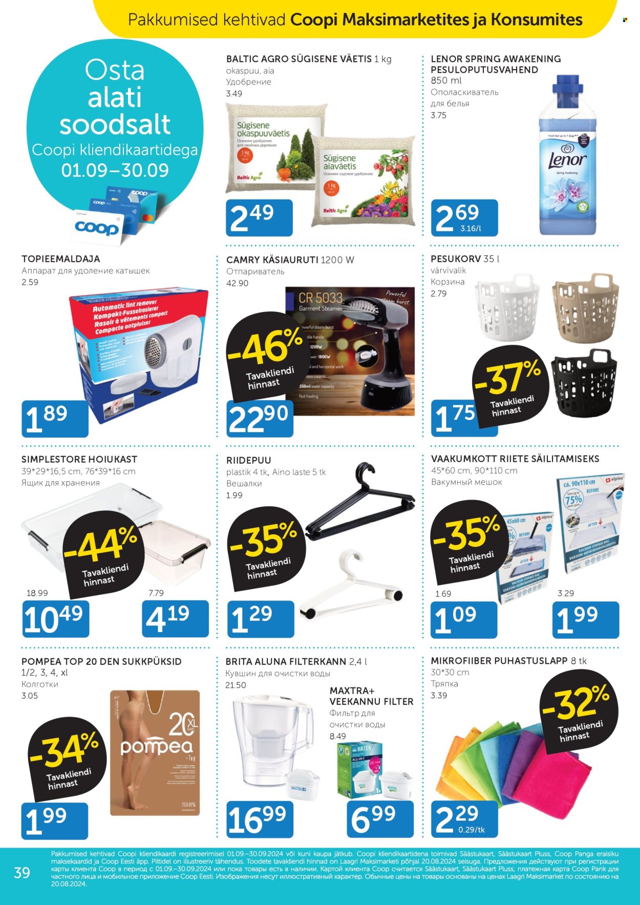 Coop kliendileht - 01.10.2024 - 07.10.2024. Lehekülg 39