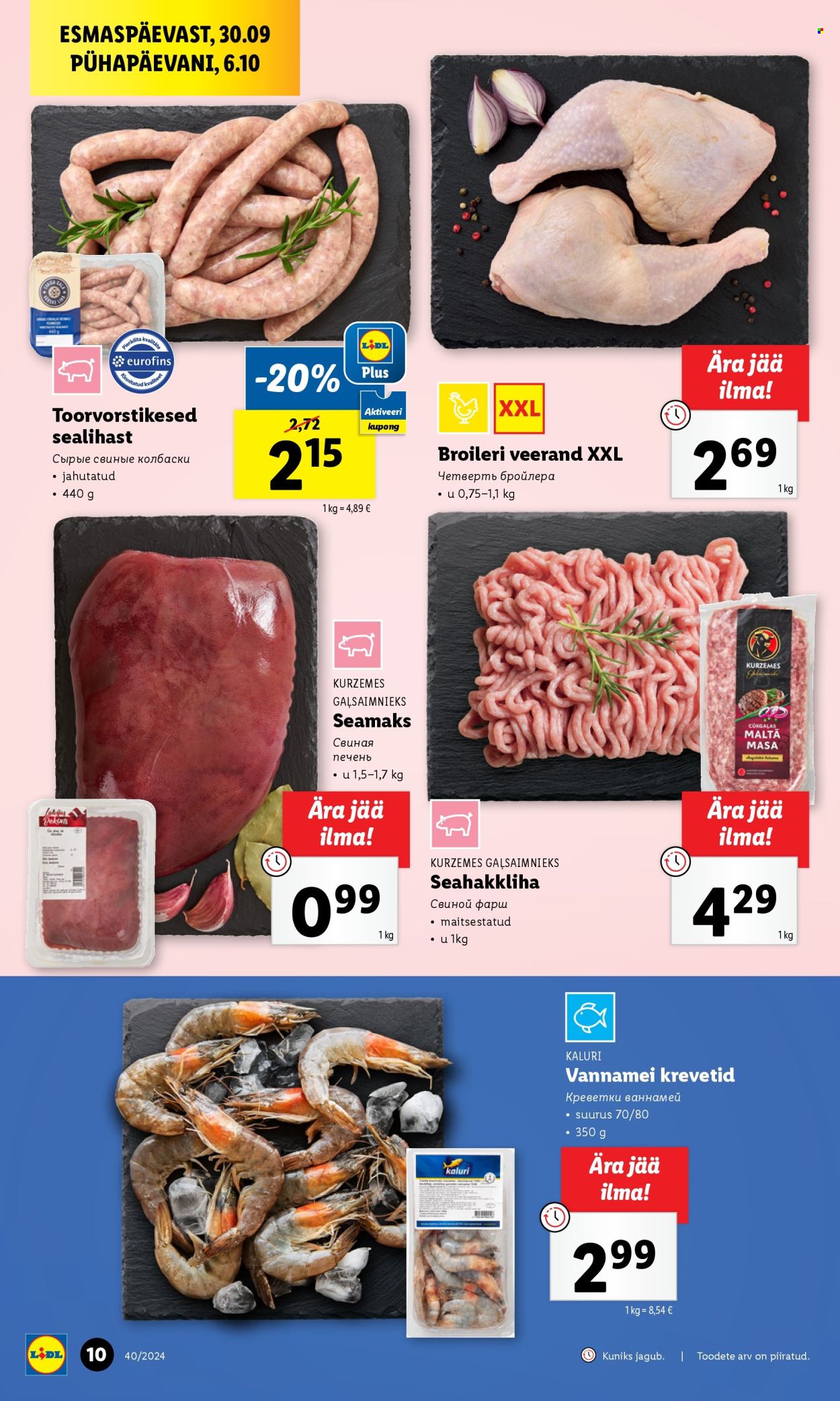 Lidl kliendileht - 30.09.2024 - 06.10.2024. Lehekülg 10