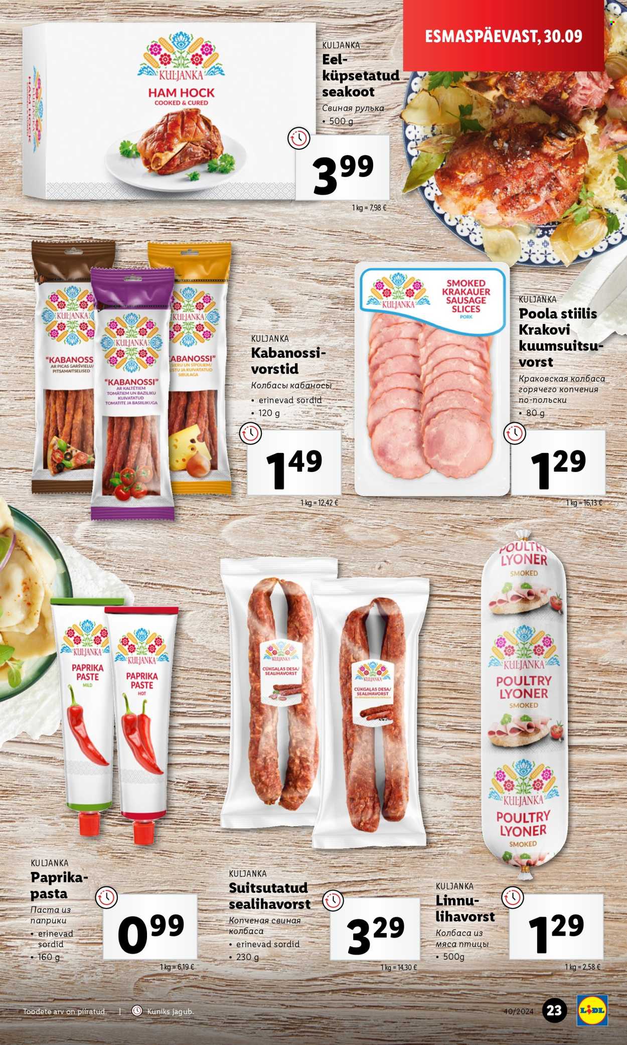 Lidl kliendileht - 30.09.2024 - 06.10.2024. Lehekülg 23