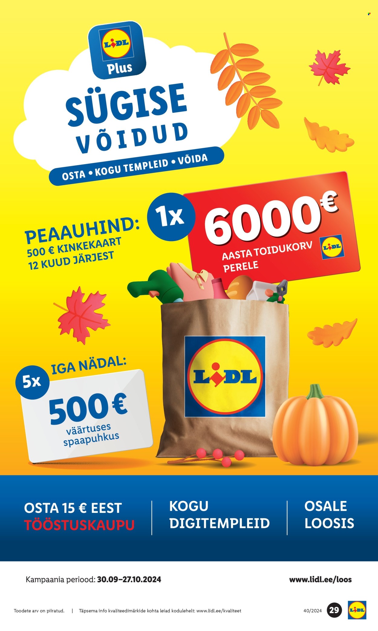 Lidl kliendileht - 30.09.2024 - 06.10.2024. Lehekülg 29