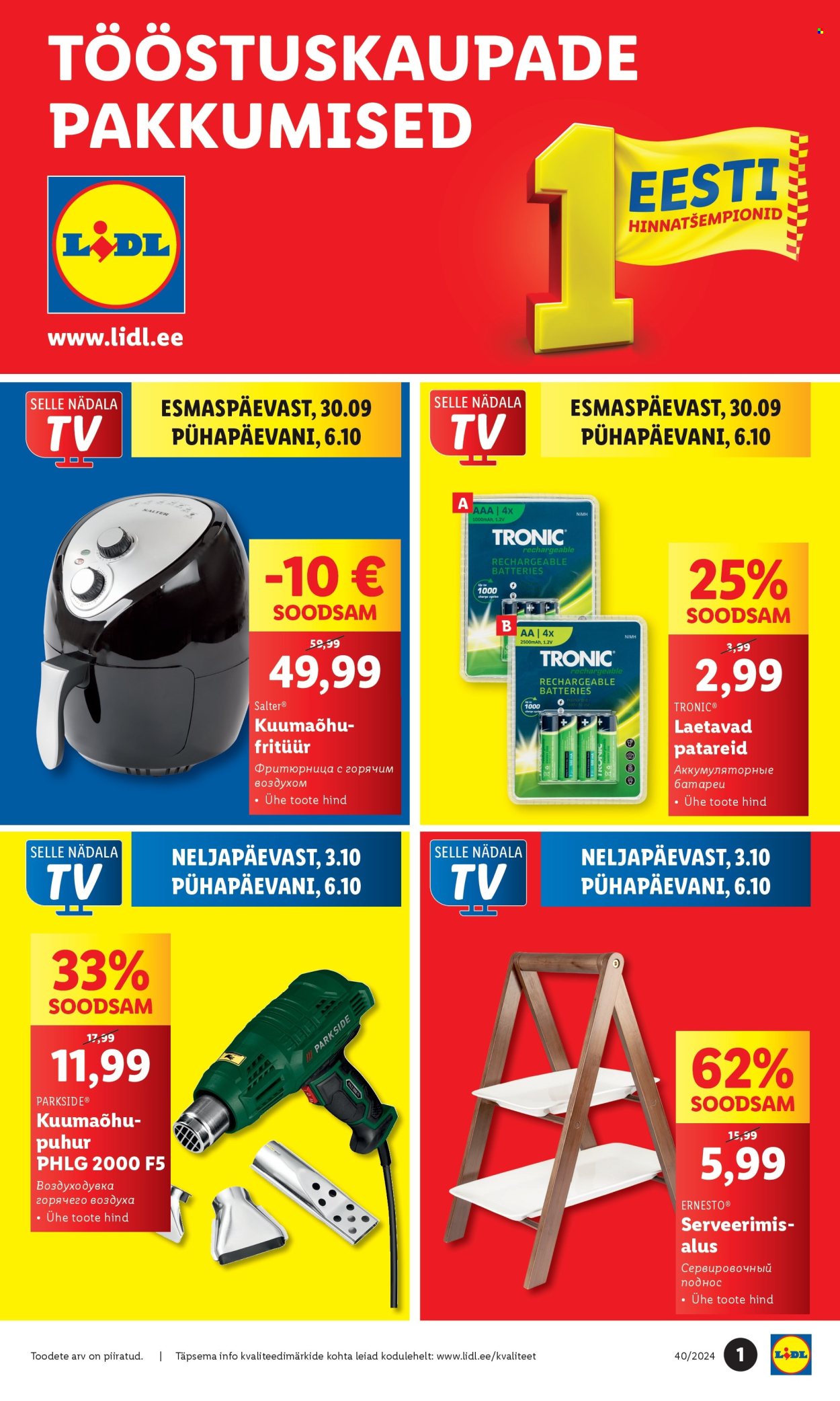 Lidl kliendileht - 30.09.2024 - 06.10.2024. Lehekülg 1