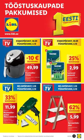 Kaupluse Lidl kliendileht - 30.09.2024 - 06.10.2024.