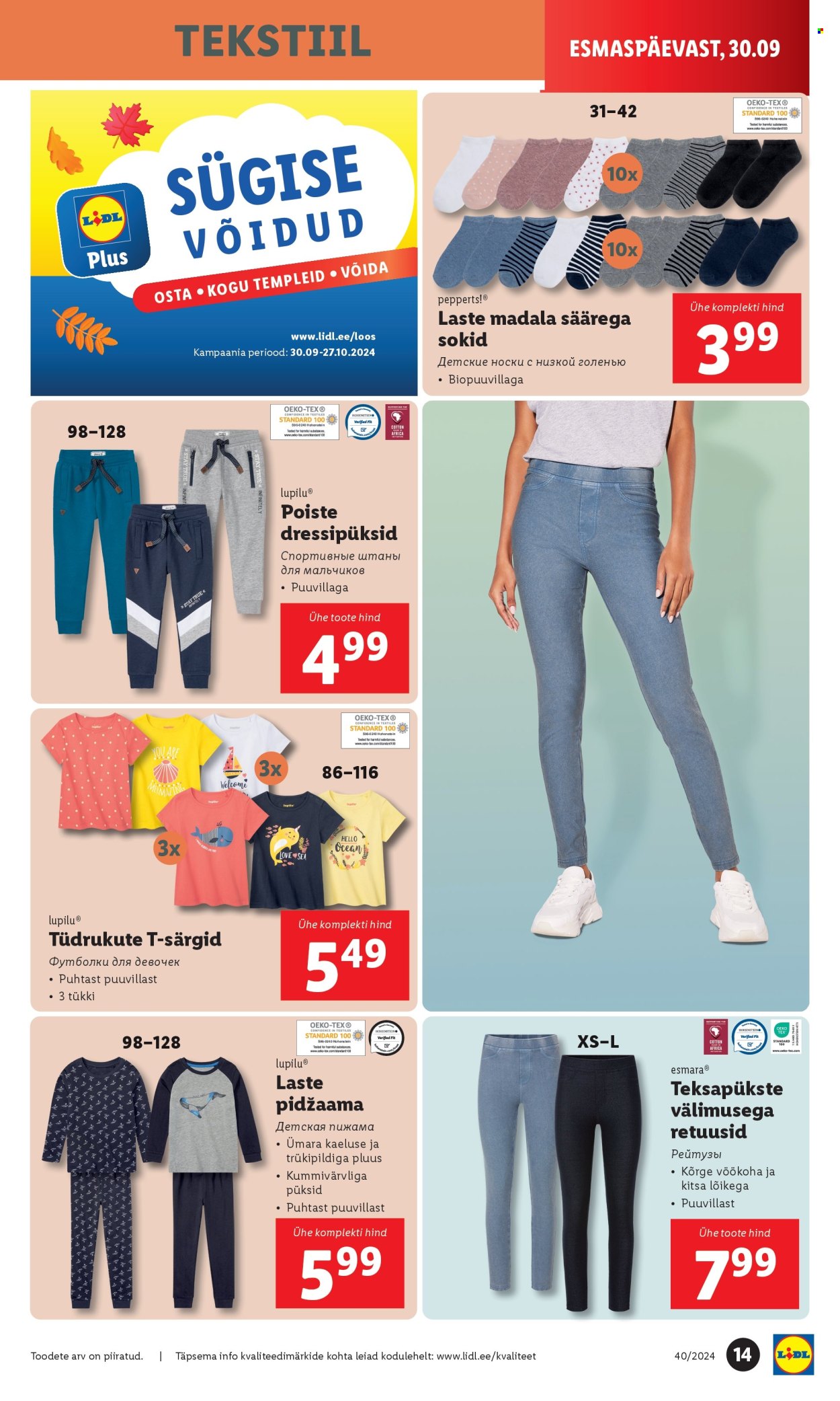 Lidl kliendileht - 30.09.2024 - 06.10.2024. Lehekülg 14