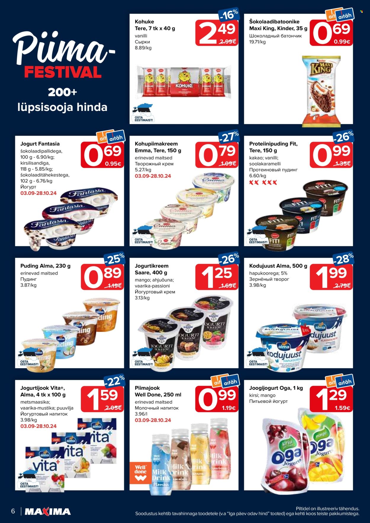 Maxima kliendileht - 01.10.2024 - 07.10.2024. Lehekülg 6