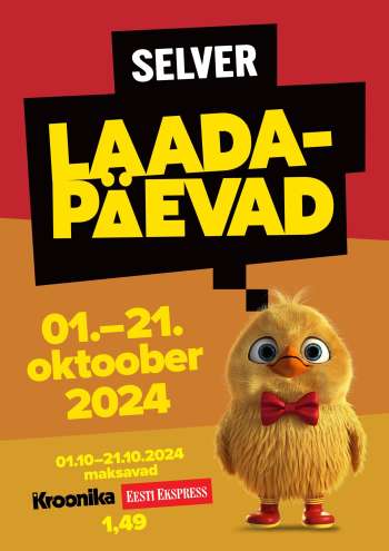Kaupluse Selver kliendileht - 01.10.2024 - 21.10.2024.