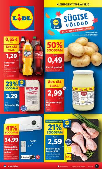 Kaupluse Lidl kliendileht - 07.10.2024 - 13.10.2024.