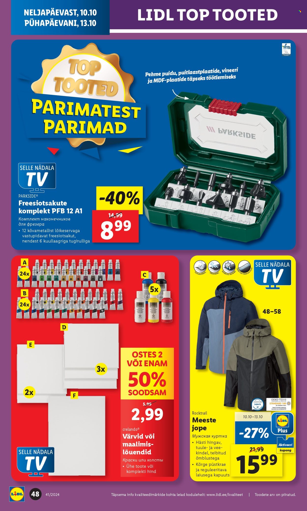 Lidl kliendileht - 11.10.2024 - 13.10.2024. Lehekülg 48